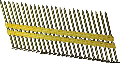 Zeluga 13-254 3in. x 0.120in. 21 Degree Round Head Plastic Collated Vinyl Coated Framing Nail 4000/Box in Kuwait
