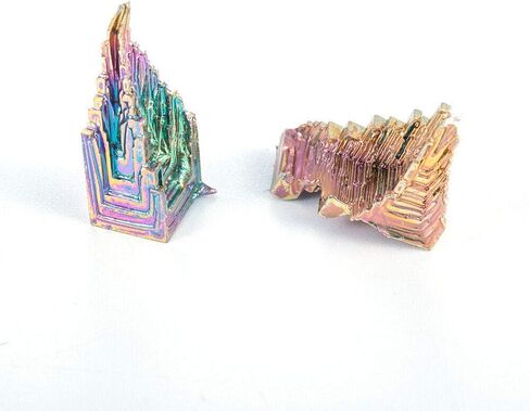 Wixine 1Pcs Rainbow Titanium Bismuth Specimen Mineral Gemstone Crystal Mineral Rock in Kuwait