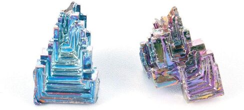 Wixine 1Pcs Rainbow Titanium Bismuth Specimen Mineral Gemstone Crystal Mineral Rock in Kuwait