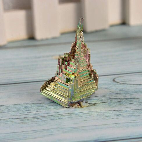 Wixine 1Pcs Rainbow Titanium Bismuth Specimen Mineral Gemstone Crystal Mineral Rock in Kuwait