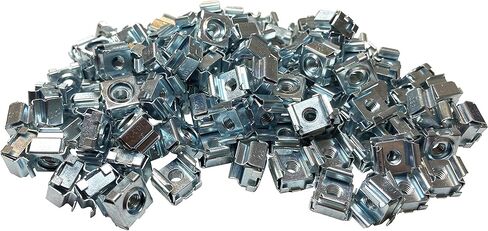 RackGold® Zinc 10-32 Cage Nuts 100 Pack - USA Made in Saudi Arabia