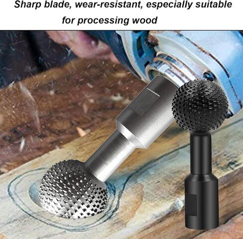 2 قطعة من مثقاب دوار مع خيوط 1.43 سم لطاحونة زاوية 115 أو 125، ونحت الخشب لنحت نحت التلميع والنقش (أسود وفضي) in Kuwait