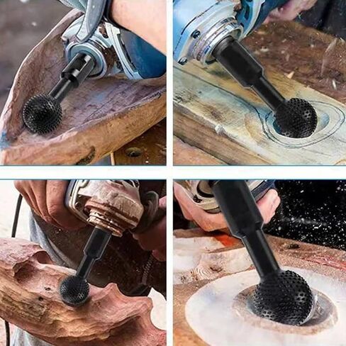 2 قطعة من مثقاب دوار مع خيوط 1.43 سم لطاحونة زاوية 115 أو 125، ونحت الخشب لنحت نحت التلميع والنقش (أسود وفضي) in Kuwait