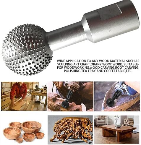 2 قطعة من مثقاب دوار مع خيوط 1.43 سم لطاحونة زاوية 115 أو 125، ونحت الخشب لنحت نحت التلميع والنقش (أسود وفضي) in Kuwait