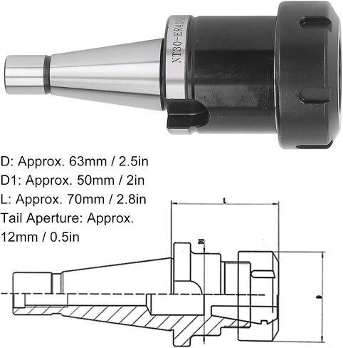 حامل ظرف، NT30-ER40 40Cr سبائك الصلب CNC أداة حامل عالي التركيز M12 خيط نوع متكامل لمركز التصنيع in Saudi Arabia