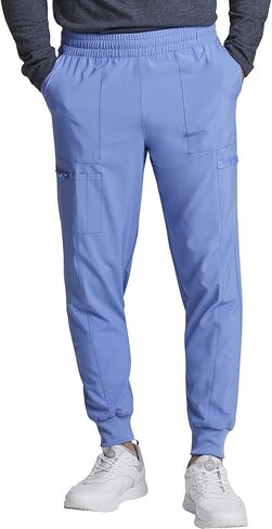 بنطال Dickies الرجالي Scrub Jogger متوسط ​​الارتفاع وخمسة جيوب وحزام خصر مرن مع رباط داخلي، DK223 in Saudi Arabia