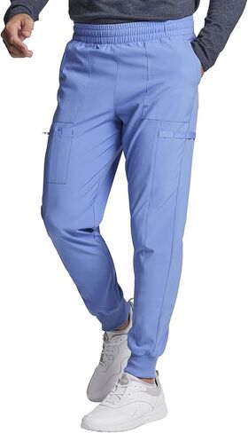 بنطال Dickies الرجالي Scrub Jogger متوسط ​​الارتفاع وخمسة جيوب وحزام خصر مرن مع رباط داخلي، DK223 in Saudi Arabia