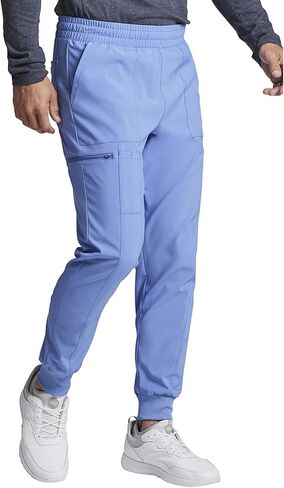 بنطال Dickies الرجالي Scrub Jogger متوسط ​​الارتفاع وخمسة جيوب وحزام خصر مرن مع رباط داخلي، DK223 in Saudi Arabia