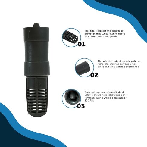 ميريل صمام فحص وقدم بلاستيكي من ام اف جي، 1 انش اف بي تي، 200 باوند لكل انش مربع in Kuwait