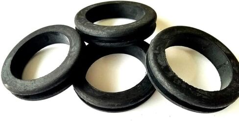 حزمة من 4 حلقات مطاطية شديدة التحمل بقطر داخلي 2-1/2 بوصة - عرض أخدود 1/4 بوصة - تناسب فتحات الحفر مقاس 3 بوصات in Kuwait