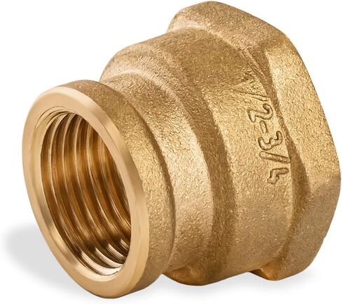 Brass Coupling Brass Pipe Fitting Brass Reducer Coupling 1/2" inch Female x 3/4" inch Female in Saudi Arabia