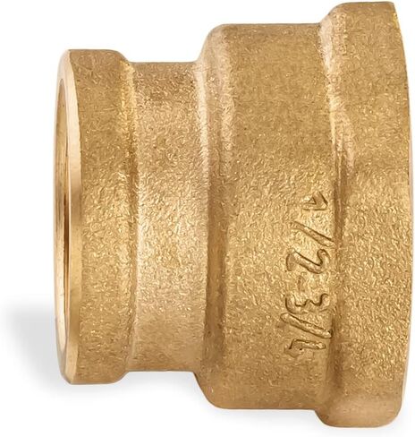 Brass Coupling Brass Pipe Fitting Brass Reducer Coupling 1/2" inch Female x 3/4" inch Female in Saudi Arabia