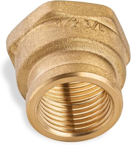 Brass Coupling Brass Pipe Fitting Brass Reducer Coupling 1/2" inch Female x 3/4" inch Female in Saudi Arabia
