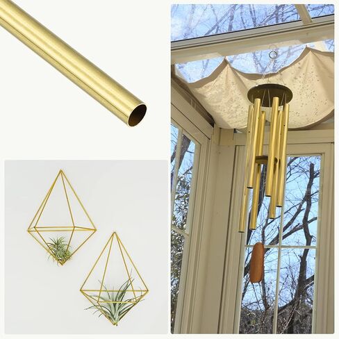 METALLIXITY Brass Tube (5.5mm OD x 0.2mm Wall T x 300mm L) 4Pcs, Straight Tubing - for Home Furnishing, Machinery, DIY Handicraft in Saudi Arabia