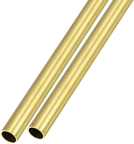 أنبوب نحاسي METALLIXITY (7 مم OD × 0.4 مم جدار T × 300 مم طول) قطعتان، أنابيب مستقيمة - للتأثيث المنزلي، والآلات، والحرف اليدوية اليدوية in Kuwait
