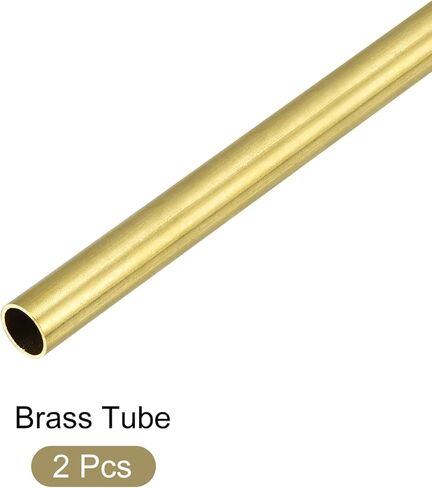 أنبوب نحاسي METALLIXITY (7 مم OD × 0.4 مم جدار T × 300 مم طول) قطعتان، أنابيب مستقيمة - للتأثيث المنزلي، والآلات، والحرف اليدوية اليدوية in Kuwait