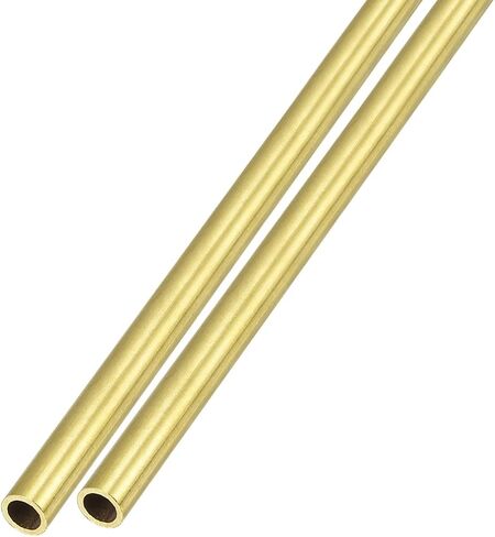 أنبوب نحاسي METALLIXITY (5 مم OD × 1 مم جدار T × 200 مم طول) قطعتان، أنابيب مستقيمة - للتأثيث المنزلي، والآلات، والحرف اليدوية اليدوية in Saudi Arabia