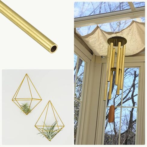 أنبوب نحاسي METALLIXITY (5 مم OD × 1 مم جدار T × 200 مم طول) قطعتان، أنابيب مستقيمة - للتأثيث المنزلي، والآلات، والحرف اليدوية اليدوية in Saudi Arabia
