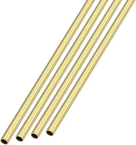 أنبوب نحاسي من ميتاليكسيتي (3 مم OD × 0.25 مم طول الجدار × 300 مم طول) 4 قطع، أنابيب مستقيمة - للتأثيث المنزلي، والآلات، والحرف اليدوية اليدوية in Kuwait