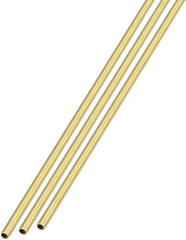 أنبوب نحاسي من METALLIXITY (1.2 مم OD × 0.25 مم جدار T × 300 مم طول) 3 قطع، أنابيب مستقيمة - للأثاث المنزلي، والآلات، والحرف اليدوية اليدوية in Kuwait