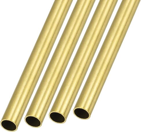 أنبوب نحاسي METALLIXITY (7.5 مم OD × 0.5 مم جدار T × 300 مم طول) 4 قطع، أنابيب مستقيمة - للتأثيث المنزلي، والآلات، والحرف اليدوية اليدوية in Saudi Arabia