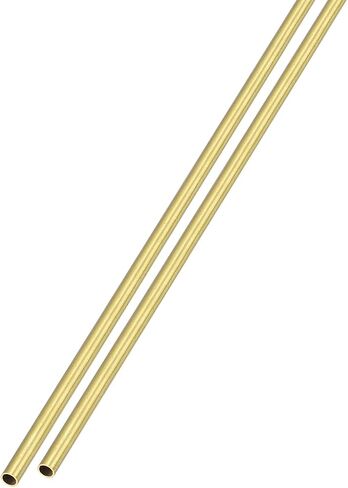 أنبوب نحاسي METALLIXITY (1.3 مم OD × 0.15 مم جدار T × 300 مم طول) قطعتان، أنابيب مستقيمة - للتأثيث المنزلي، والآلات، والحرف اليدوية اليدوية in Saudi Arabia