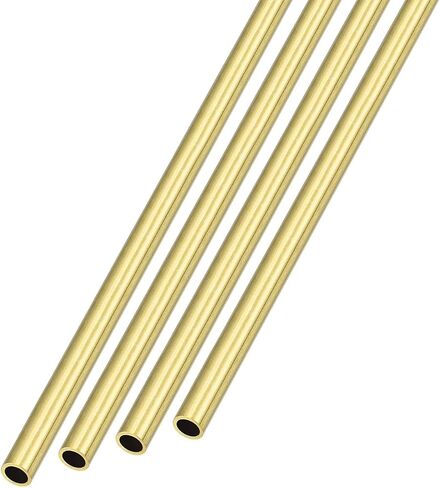 أنبوب نحاسي METALLIXITY (3.5 مم OD × 0.5 مم جدار T × 300 مم طول) 4 قطع، أنابيب مستقيمة - للتأثيث المنزلي، والآلات، والحرف اليدوية اليدوية in Saudi Arabia