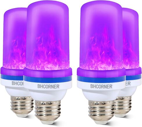 Smaller Size LED Flame Effect Light Bulbs - Halloween Decorations Outdoor Light Bulbs,E26/E27 Base Christmas Flickering Light Bulbs,Halloween Deco Night fire Light Bulb (2 Pack) in Kuwait