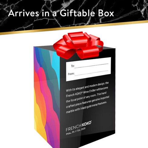 الفرنسية كوكو حجر الرخام واحد النبيذ المبرد دلو الشمبانيا المبرد دلو الذهب لهجة الرخام إناء حامل مبرد النبيذ حامل زجاجة المشروبات بار عربة الملحقات هدية ديكور المطبخ المبردات الأبيض in Kuwait