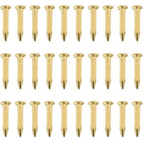 HEALLILY 200pcs Copper Nails for Killing Trees Removing Stumps Copper Nail Spikes Stump Killer for Slating Roofing 8mm (Brass) in Saudi Arabia