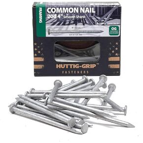 Huttig-Grip 2 inches Framing Common Nail 6d Size, Outdoor Galvanized Finish, 1 lb Pack of 167 Nails in Saudi Arabia