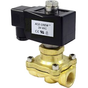 صمام ملف لولبي نحاسي 1/2 انش مفتوح بشكل طبيعي 24 فولت تيار متردد وتيار متردد ان بي تي in Kuwait