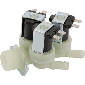 Electric Solenoid Valve 3 Way Water Inlet N/C Normal Closed Electric Washing machine solenoid valve Plastic AC 220V G3/4 in Saudi Arabia