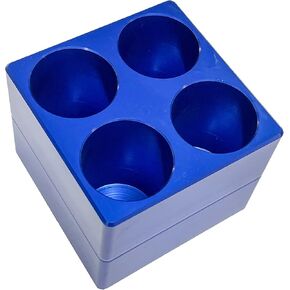 MUHWA 4 رف أنابيب كتلة تبريد من الألومنيوم جيدًا لأنابيب الطرد المركزي سعة 50 مل، عبوة من قطعة واحدة in Kuwait