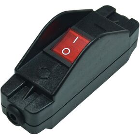 FILSHU مفتاح سلك مضمن 16A 125 فولت/250 فولت تيار متردد أسود مضمن تشغيل/إيقاف زر الروك مع ضوء المؤشر الأحمر، طرف المسمار in Kuwait