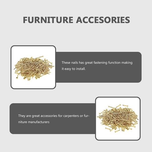 HEALLILY 200pcs Copper Nails for Killing Trees Removing Stumps Copper Nail Spikes Stump Killer for Slating Roofing 8mm (Brass) in Saudi Arabia