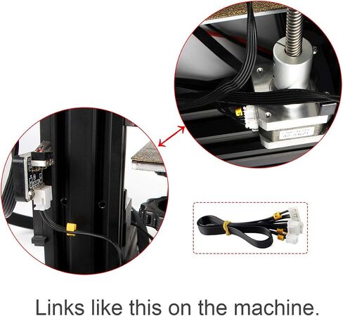 FYSETC 3D Printer Parts Ender 3 Stepper Motor Cable X Y Z Axis Stepper Motor and Limited Switch Endstop Cable for Ender 3/ Ender 3 Pro/Ender 3X-3Pcs in Saudi Arabia