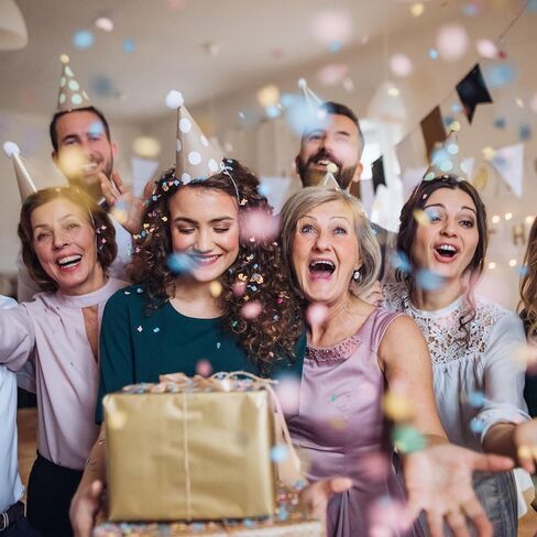 uxcell Clear Cake Box, 5Pcs 9"x9"x9" - Tall Cake Boxes with Ribbon for 6 Inch Cake Packing Carry - for Birthday Parties, Wedding (White) in Kuwait