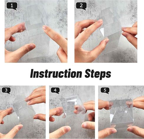 2x2x2 Inches Clear Favor Boxes for Party Treats, 100 Pack in Kuwait
