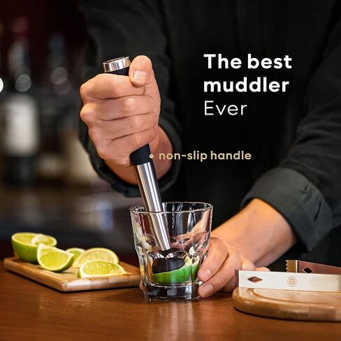 BarDeluxe® Pro Mixology Bartender Kit, 12-Piece Cocktail Shaker Set | Drink Shakers Cocktail Set, Bartending Kit, Bar Kit | Bar Kits for Bartender Home, Cocktail Kit, Bar Mixing Set, Bar Set in Saudi Arabia