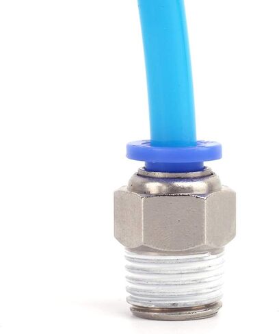 SNS ذكر دفع مستقيم لتوصيل تركيبات هوائية 8 مم أنبوب OD x 1/8 NPT نحاس مطلي بالنيكل (10 قطع) SPC8-01NTBBE in Kuwait