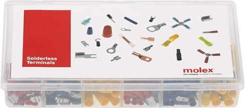 Woodhead - KIT-MX3 Molex 194130098 Solderless Terminals Kit, Fully Insulated Quick Disconnects, Made in America, 150pcs in Saudi Arabia