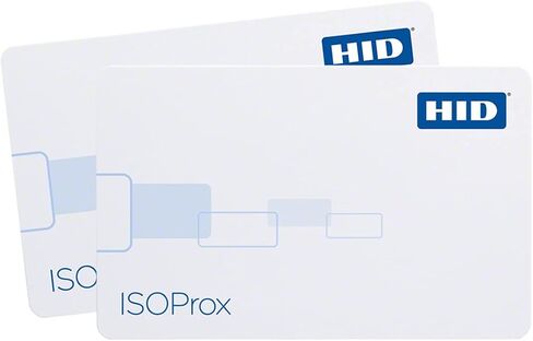 بطاقة القرب الأصلية HID ISOProx II 1386 LGGMN PVC للتحكم في الوصول. تنسيق قياسي 26 بت H10301. (25 عبوة) (25 عبوة، غطاء أصلي) in Kuwait