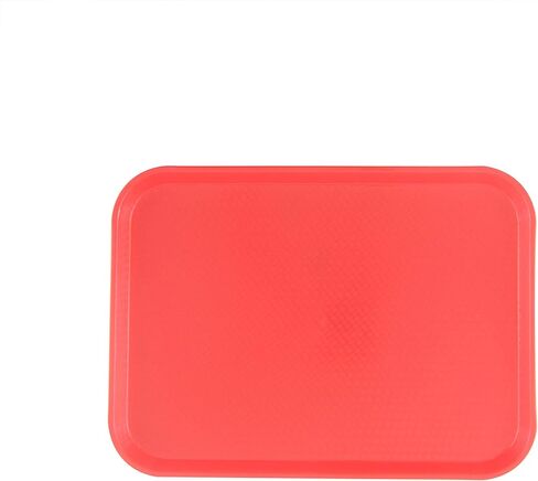 صينية الوجبات السريعة Thunder Group PLFFT1014RD، 10-1/2 بوصة × 13-5/8 بوصة، مستطيلة، بولي بروبيلين، أحمر، عبوة من 12 قطعة in Kuwait