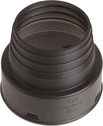 NDS 451 4" Corrugated Hub Adaptor , Black in Saudi Arabia