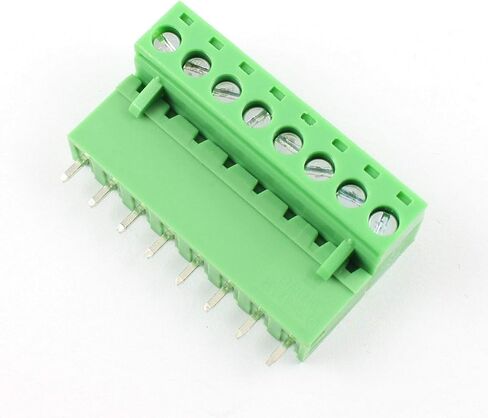 DBParts 10 مجموعات 8 دبوس (8 القطب) الملعب 5.08 مللي متر مستقيم المكونات في المسمار محطة كتلة للتوصيل لوحة موصلات PCB جبل DIY بها بنفسك in Kuwait