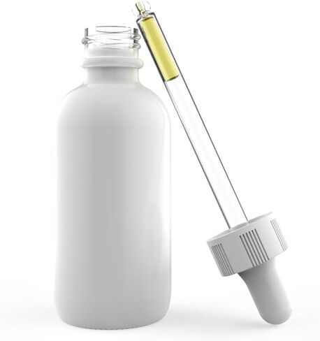 60ml Black Coated Glass Bottle with Glass Eye Dropper, 2 oz Capacity,UV Safe Bottles for Essential Oils and Aromatherapy (Pack of 12) in Kuwait
