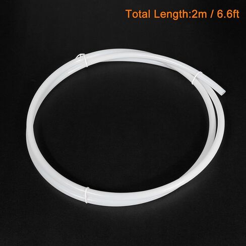 Uxcell PTFE Tubes 6mm ID x 7mm OD x 1M 3.3ft PTFE أنبوب للطابعة PLA ABS ثلاثية الأبعاد in Kuwait
