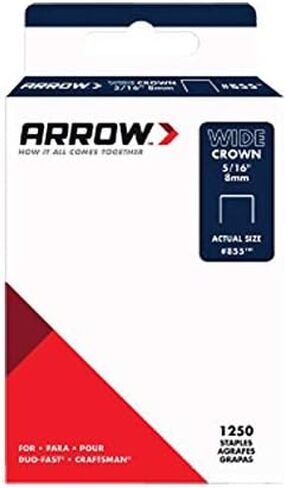 Arrow Fastener 2806594 0.31 x 0.5 in. Galvanized Steel Wide Crown 18 gal Standard Staples44; Pack of 1250 in Saudi Arabia