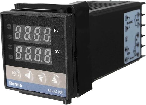 مجموعة وحدة تحكم في درجة الحرارة الرقمية LCD PID REX-C100 + K الحرارية + بحد اقصى 40 امبير SSR in Kuwait